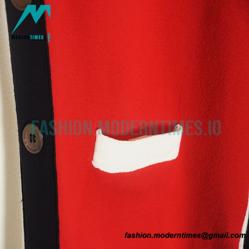 Thom Browne - 20FW Classic Four-bar With Five-button Cardigan Sweatershirt